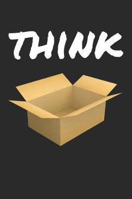 Think outside the box Notebook. 6x9 Blank lined Journal for creative ideas image