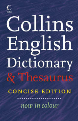 Collins Concise Dictionary and Thesaurus on Hardback