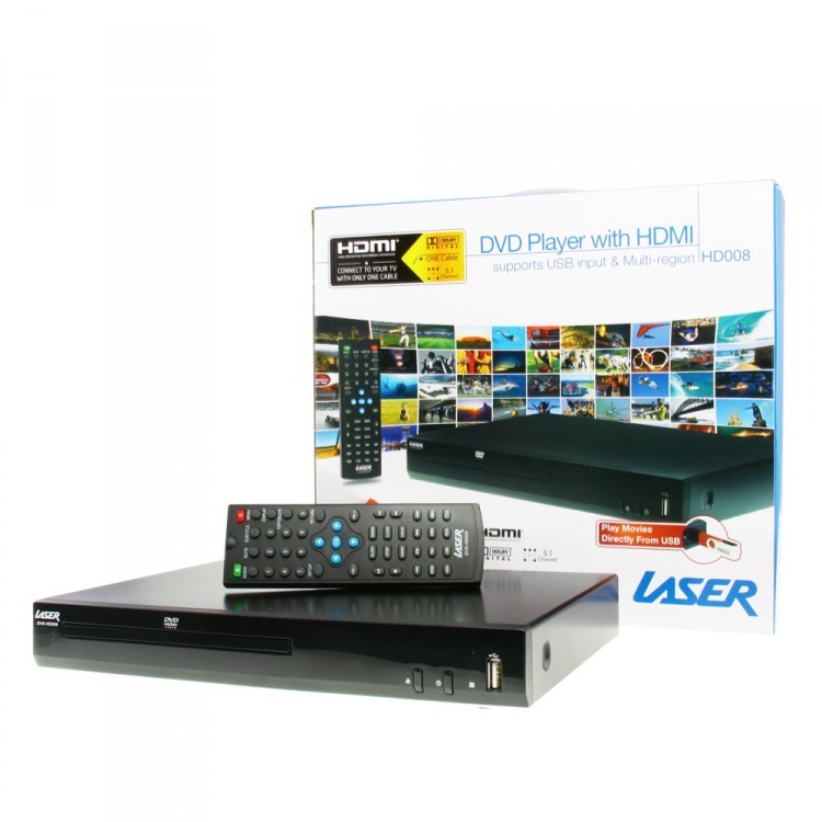 Laser DVD Player with HDMI Composite & USB image