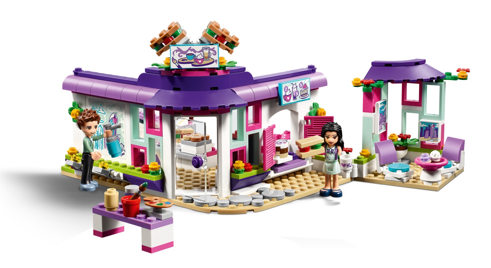 Дом лего френдс с гаражом