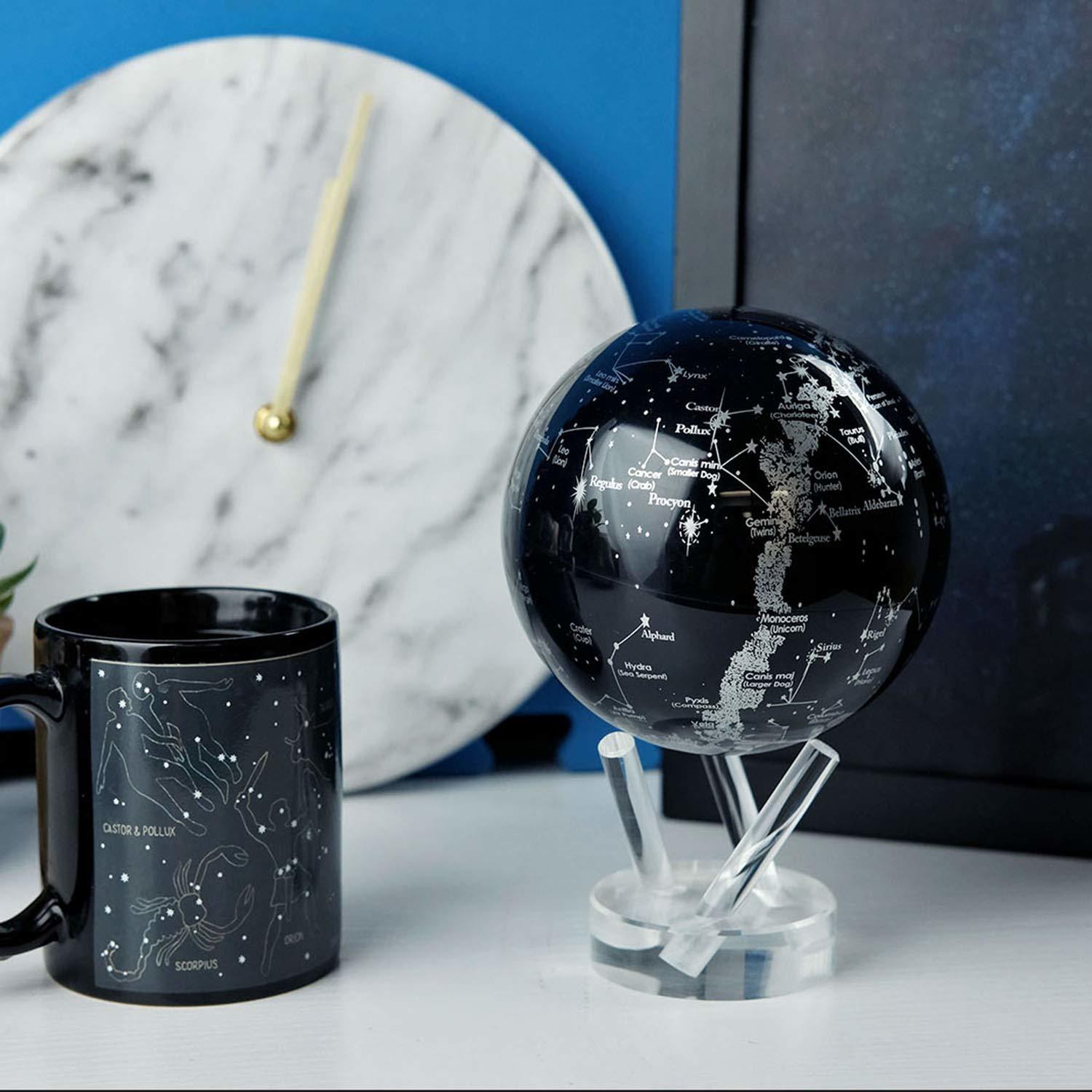 MOVA Self-Rotating Globe Silver Constellation in Blue image