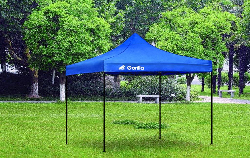 Heavy Duty Steel Gazebo 3x3m Waterproof - Blue image