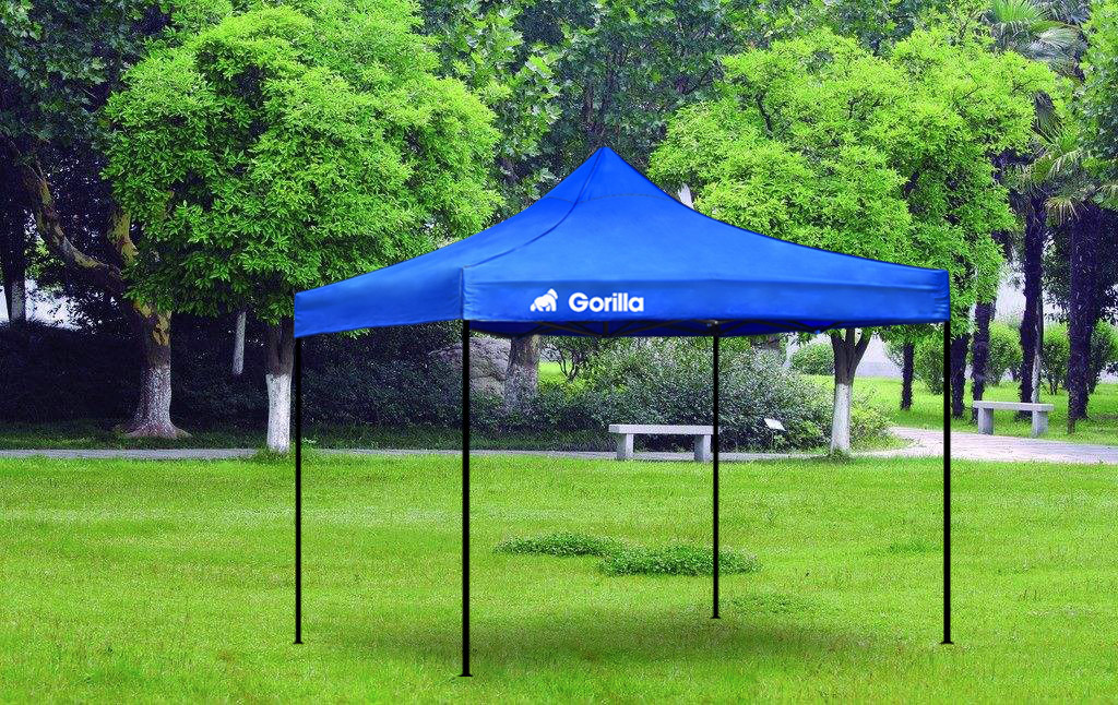 Heavy Duty Steel Gazebo 3x3m Waterproof - Blue