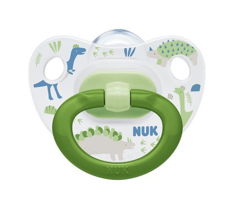 NUK: Classic Silicone Soother - 6-18 Months Green image