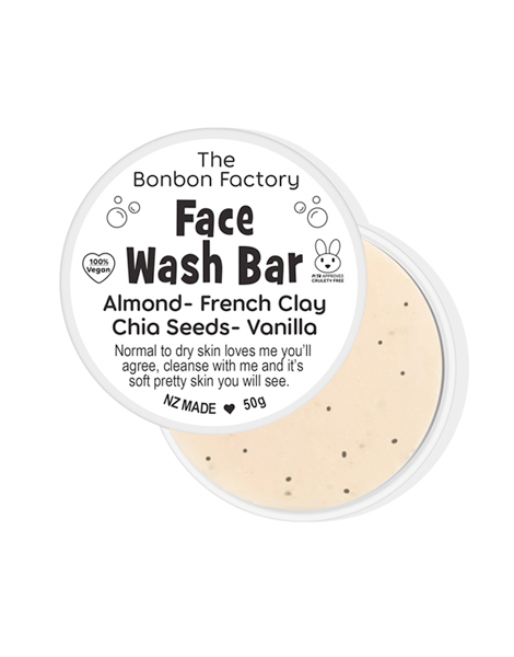 The Bonbon Factory Face Wash Bar - Almond, French Clay & Vanilla (50g) image