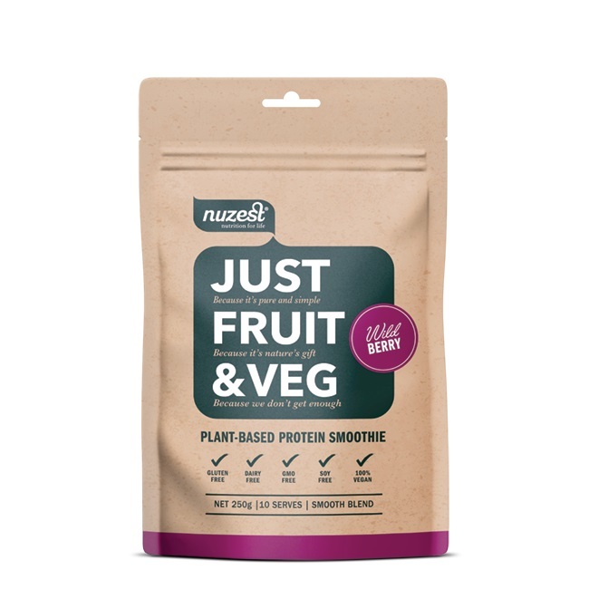 Just Fruit & Veg Protein Smoothie - Wild Berry (250g) image