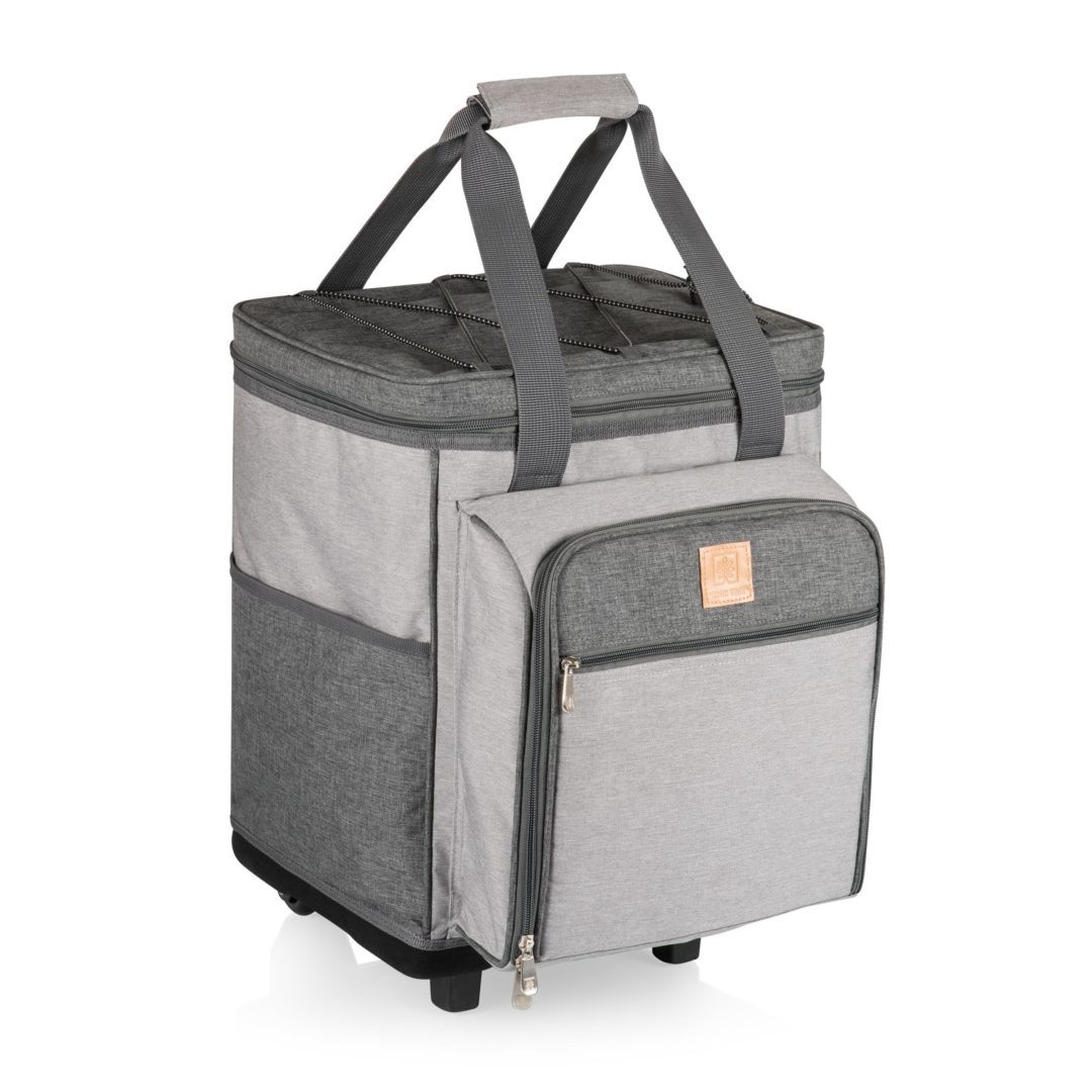 Picnic Time: Rolling Picnic Cooler (Heathered Gray)