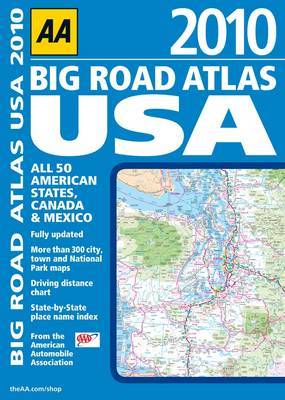 AA Big Road Atlas USA: 2010 on Paperback by AA Publishing