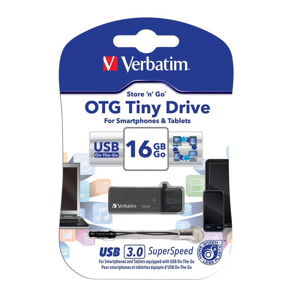 Verbatim Store'n'Go OTG Tiny USB 3.0 Drive - 16GB image