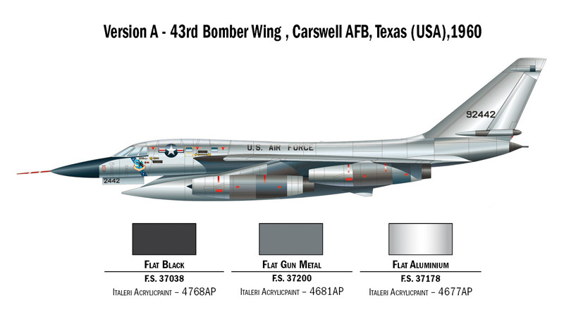 Italeri 1/72 B-58 Hustler - Model Kit image