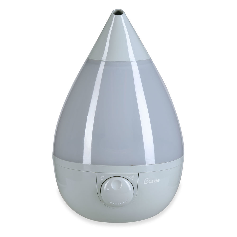 Crane: Drop Cool Mist Humidifier 3.75L - Drop Grey