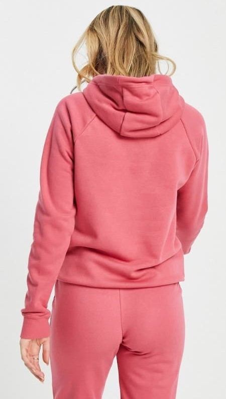 Nike Women's Nike Sportswear Essential Fleece Plus Hoodie (Archaeo Pink/White,  Size 2X) | at Mighty Ape Australia