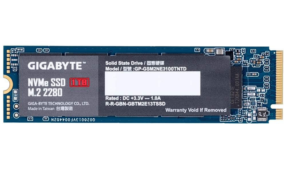 1TB Gigabyte M.2 NVMe SSD image