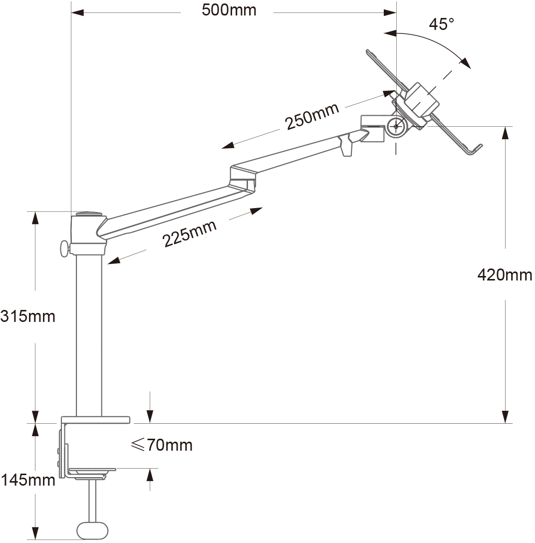 Gorilla Arms Single Monitor/Laptop Holder image