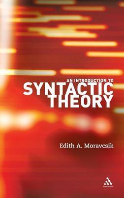 An Introduction to Syntactic Theory by Edith A. Moravcsik image