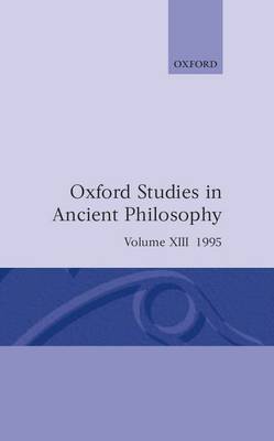 Oxford Studies in Ancient Philosophy: Volume XIII: 1995 image