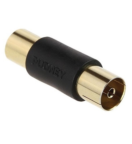 Pudney: Coaxial TV Socket To Socket Coupler