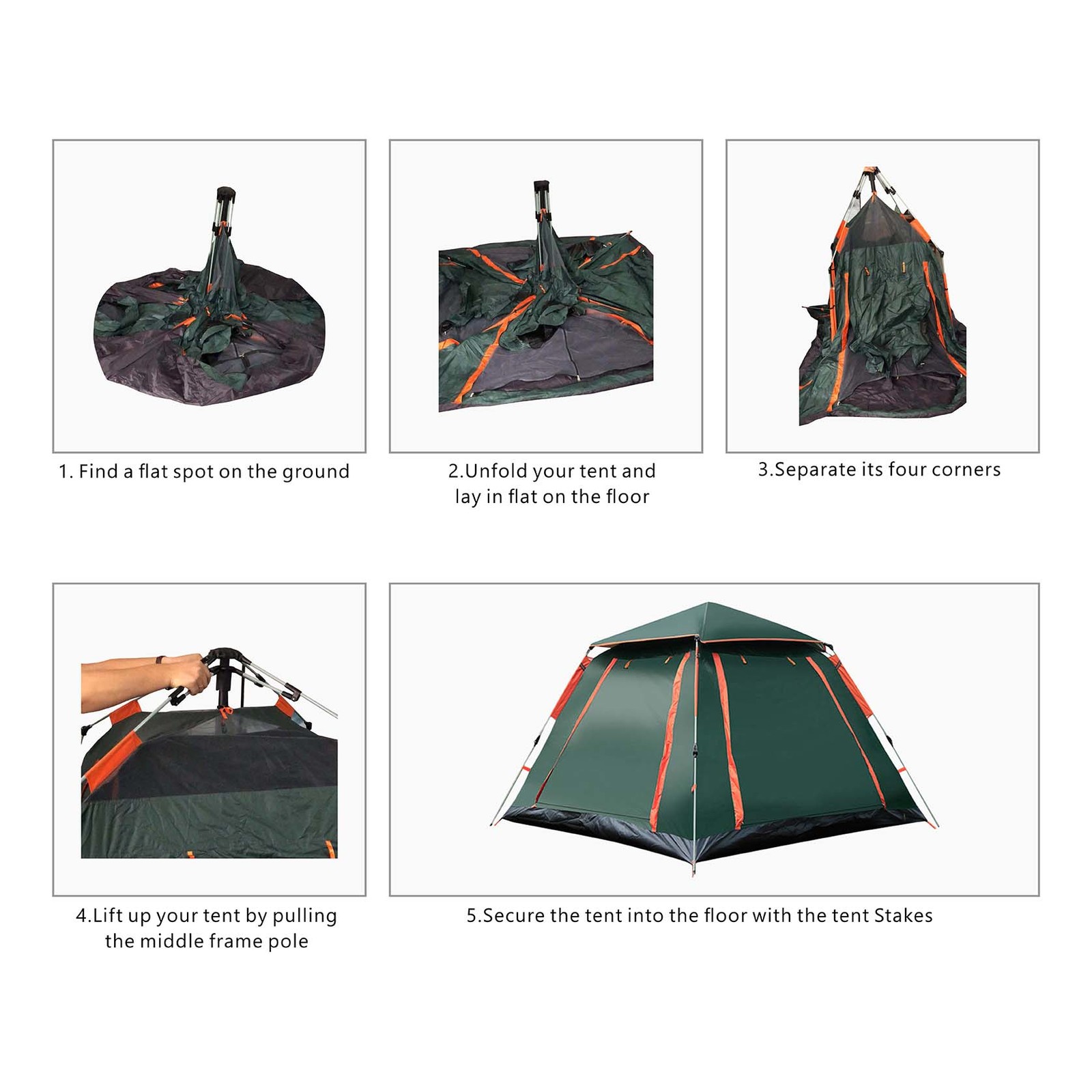 2-3 Person Instant Camping Tent - Waterproof and UV Protection UPF 50+