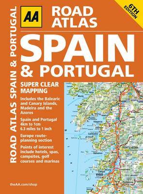 AA Road Atlas Spain and Portugal on Paperback by AA Publishing