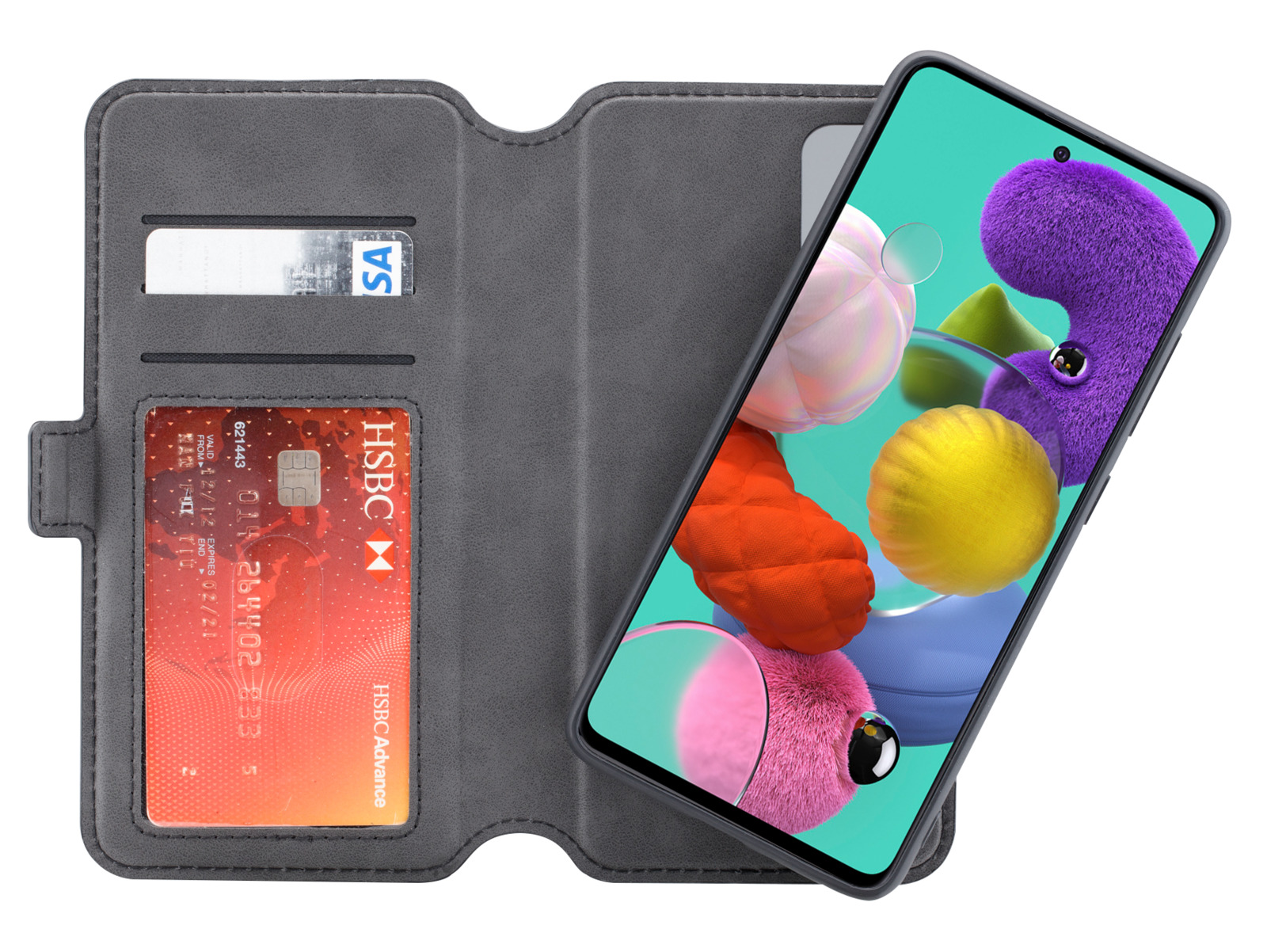 3SIXT NeoWallet 1.0 for Samsung Galaxy A51 - Black