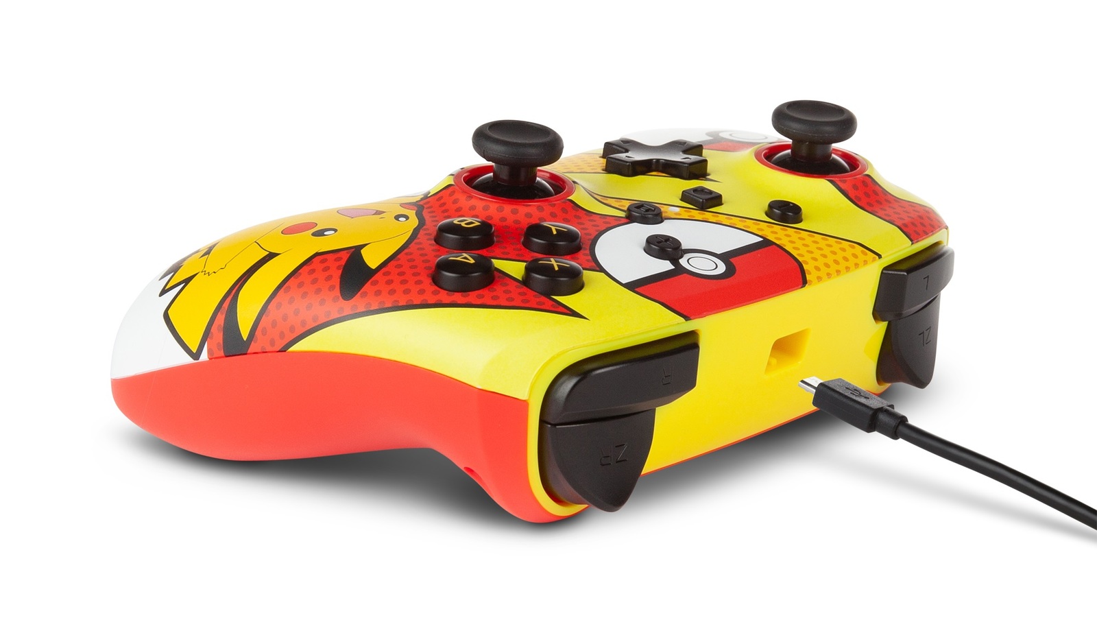 Nintendo Switch Enhanced Wired Controller (Pikachu Pop Art) for Switch image