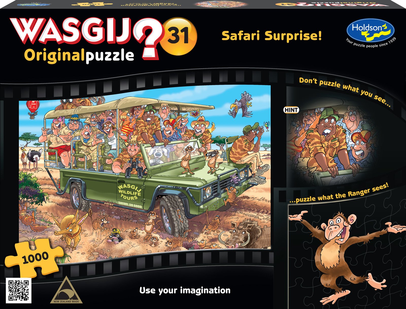 Wasgij: 1000 Piece Puzzle - Originals #31 (Safari Surprise) image
