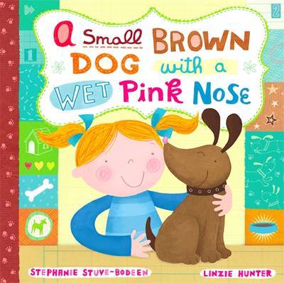 A Small Brown Dog With A Wet Pink Nose on Hardback by Linzie Hunter