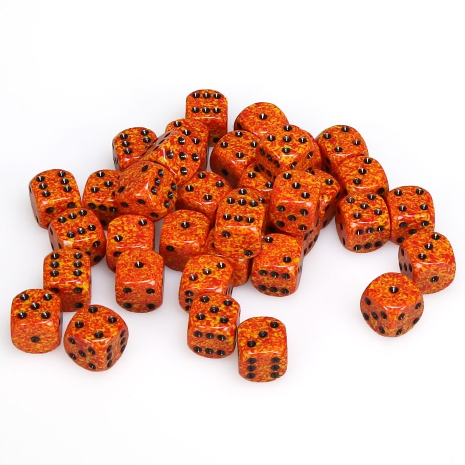 Chessex: D6 Speckled Cube Set (12mm) - Speckled Fire image