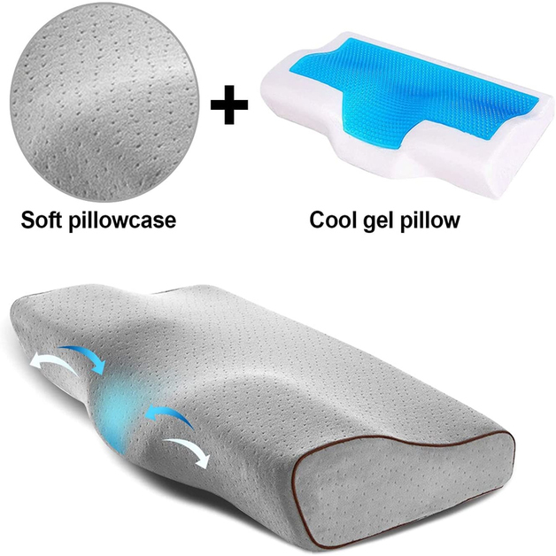 Contoured Memory Foam Pillow Large at Mighty Ape NZ