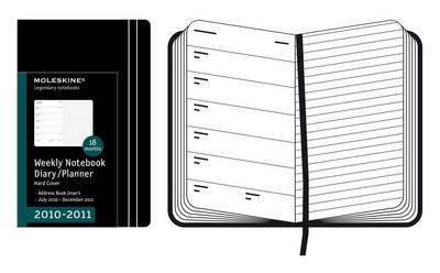 2011 Moleskine Pocket Weekly Notebook 18 Months Hard by Moleskine image