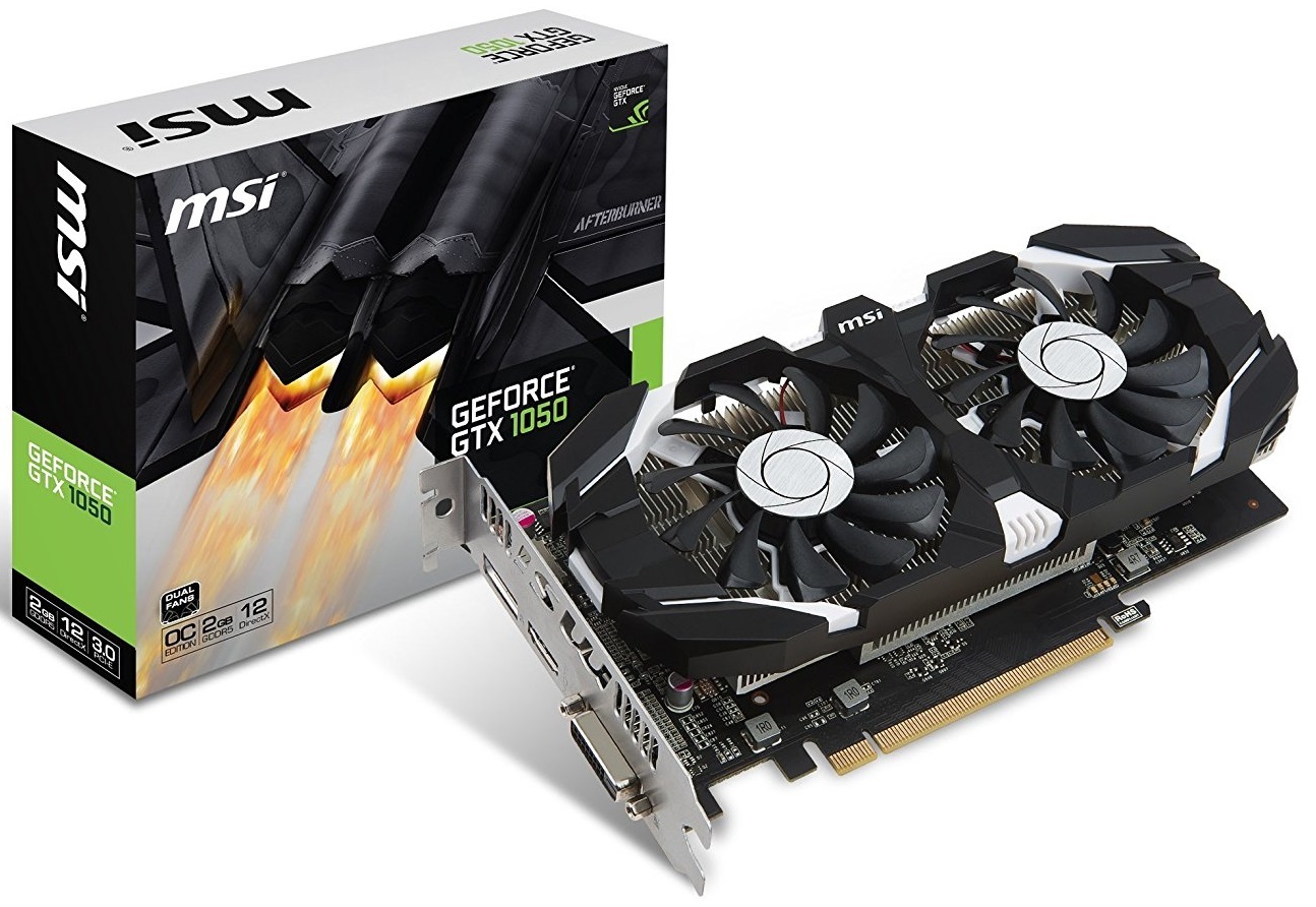 MSI GeForce GTX 1050 2GB OC V1 Graphics Card