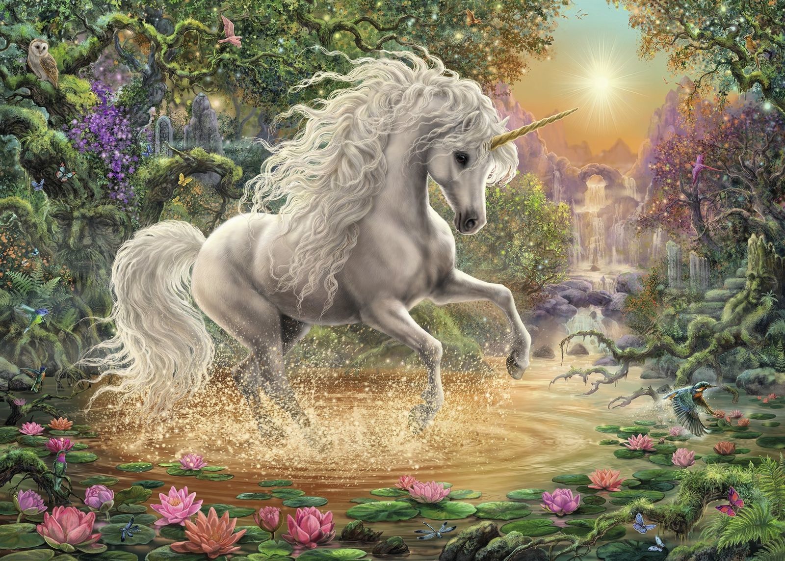 Ravensburger : Mystical unicorn Puzzle (1000 Pcs) image