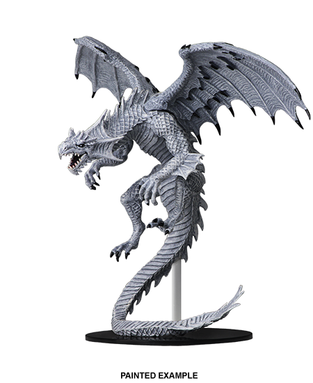 Pathfinder Deep Cuts Unpainted Miniatures - Gargantuan White Dragon image
