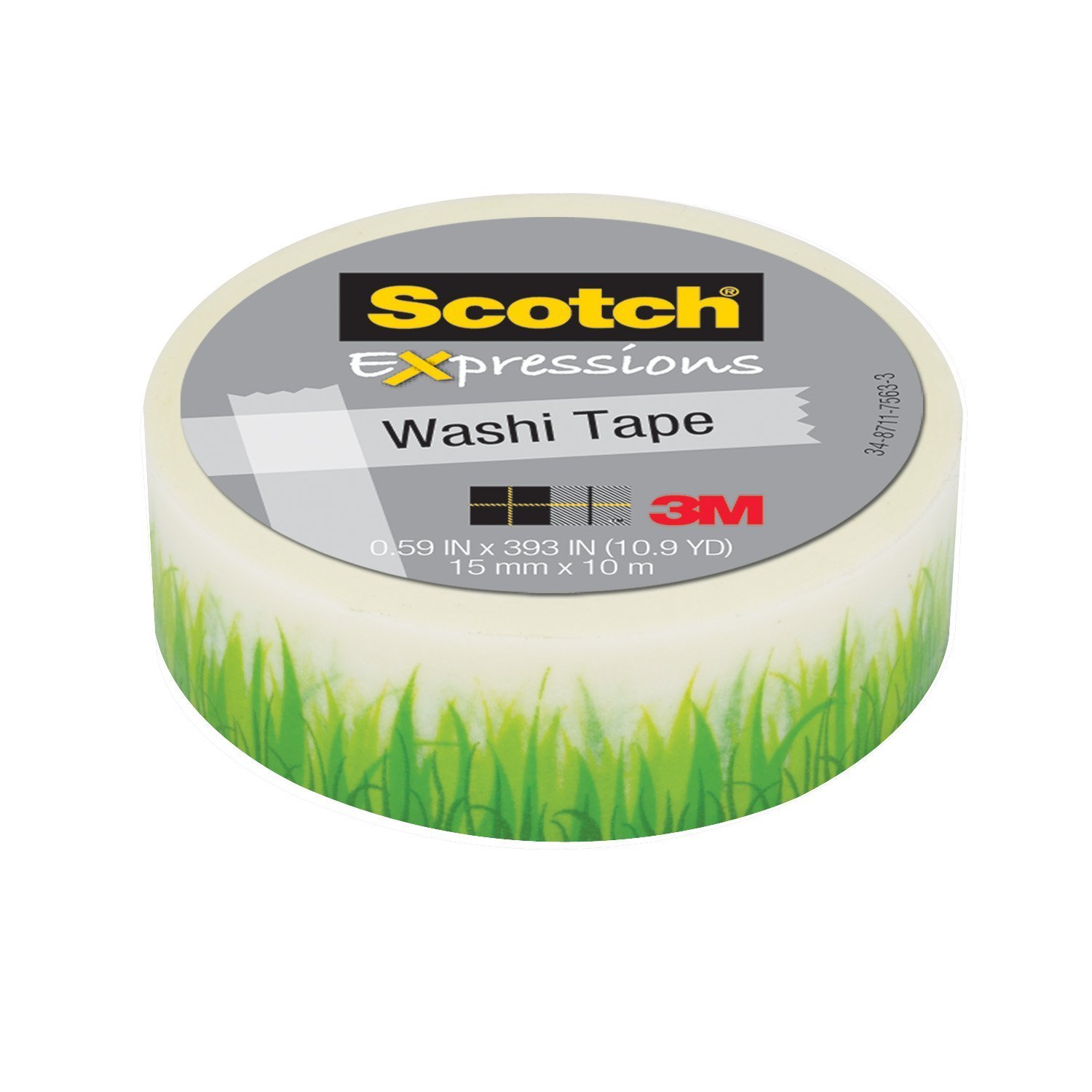 Buy Scotch Expressions Washi Tape Green Grass (15mm x 10m) at Mighty