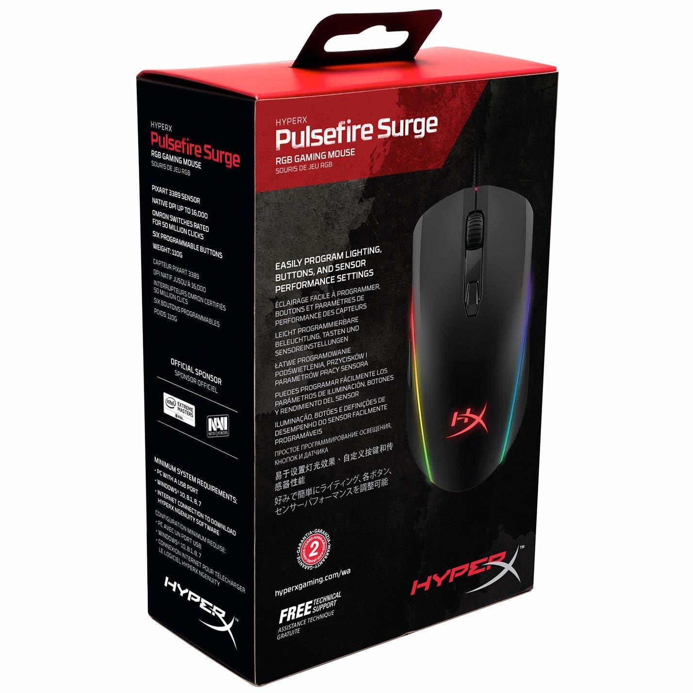 HyperX Pulsefire Surge RGB Gaming Mouse for PC image