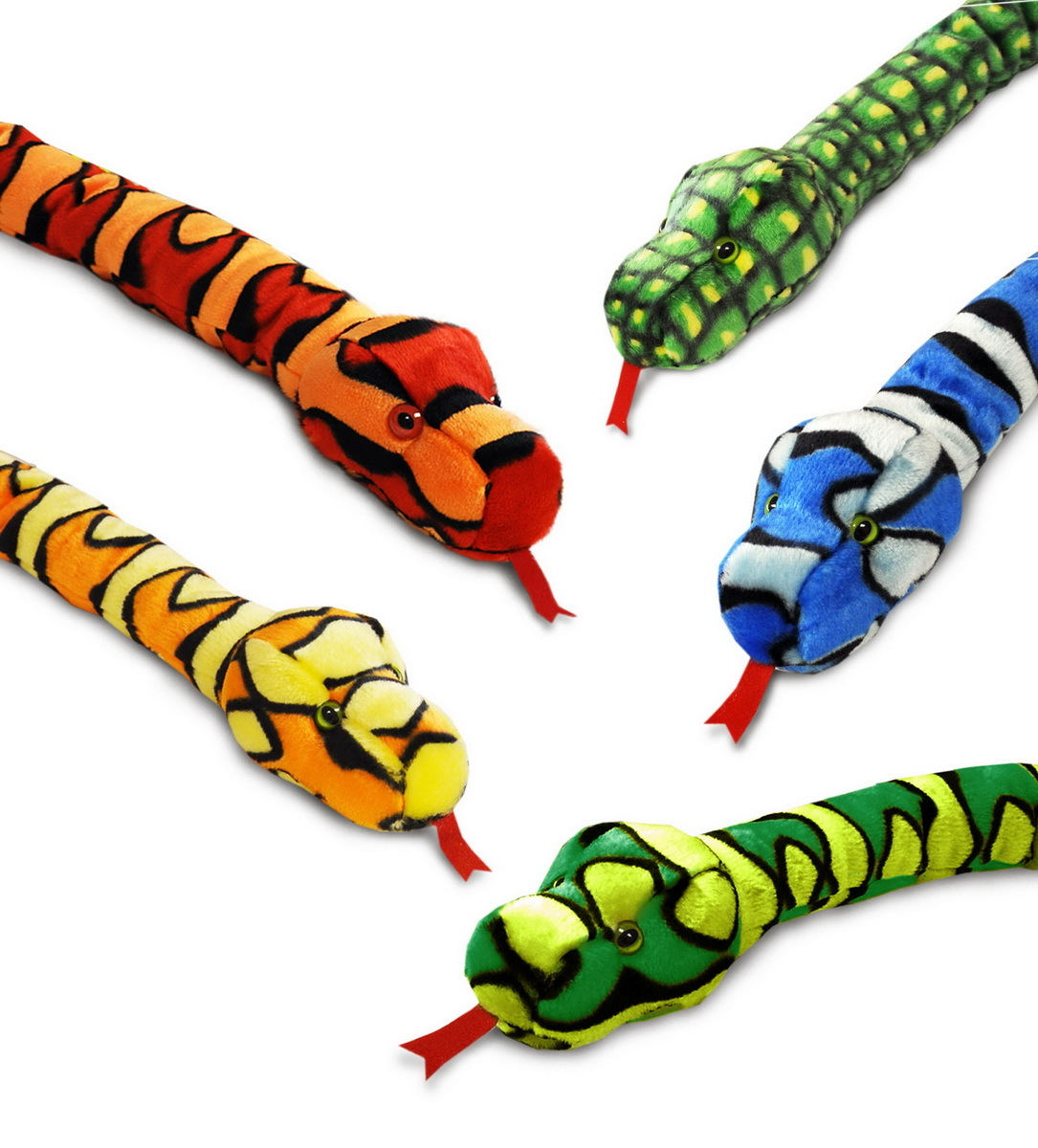 Keel Toys: Colourful Snake Plush - Assorted Designs image