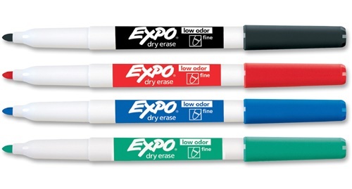 EXPO: Dry-Erase Whiteboard Marker Set - 4pc