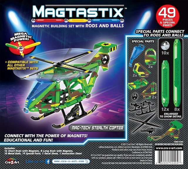 Magtastix: Magnetic Building Set - Helicopter image