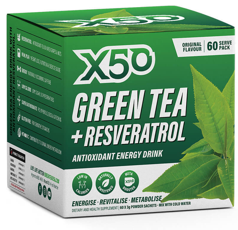 Green Tea X50 + Resveratrol - Original (60 Serves) image