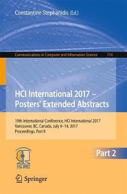 HCI International 2017 - Posters' Extended Abstracts image