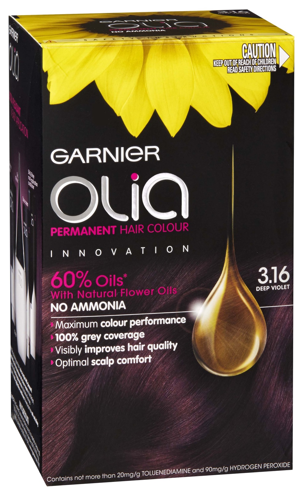 Buy Garnier Olia Hair Colour 3.16 Deep Violet at Mighty Ape NZ