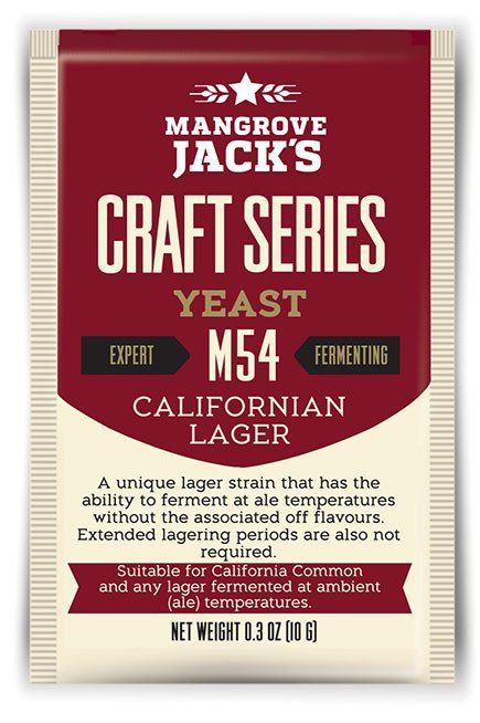 Mangrove Jack's Craft Series Yeast M54 Californian Lager (10g)