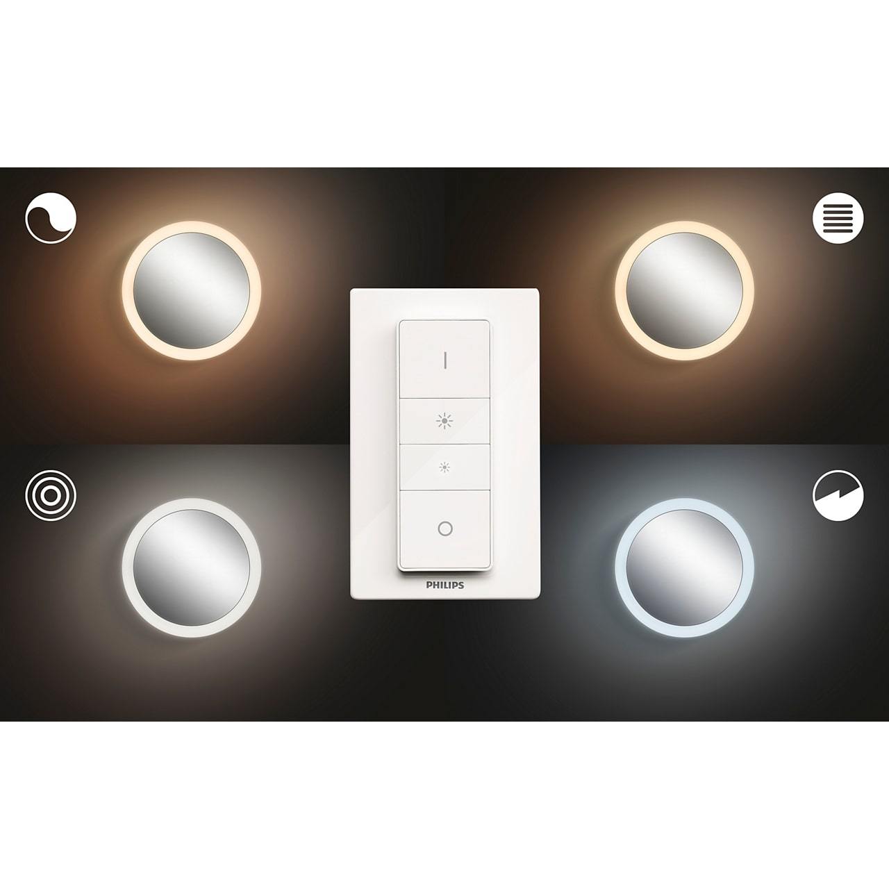 Philips Hue Bathroom Adore Lighted Mirror at Mighty Ape Australia