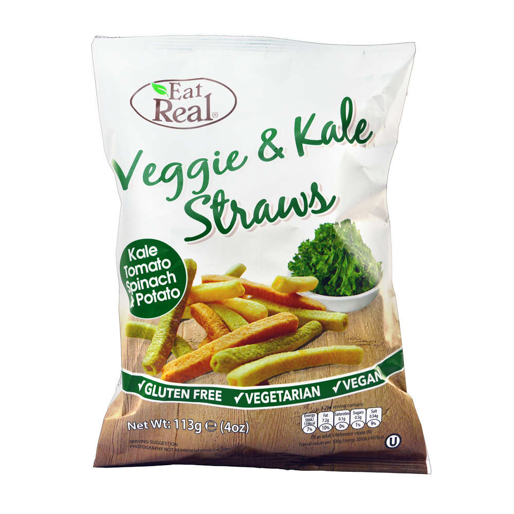 Eat Real Veggie & Kale Straws (142g) image