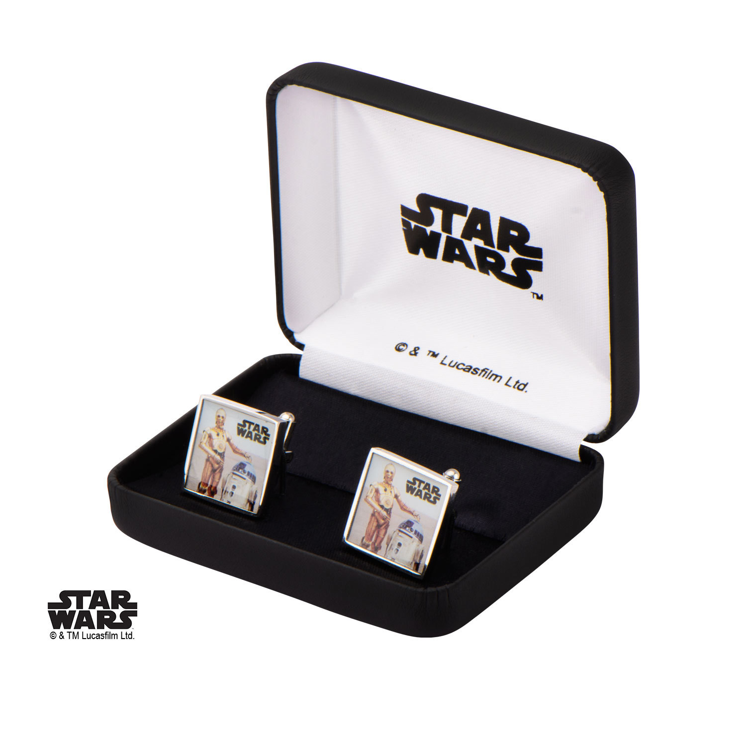 Star Wars: R2D2 & C3PO - Square Cufflinks image