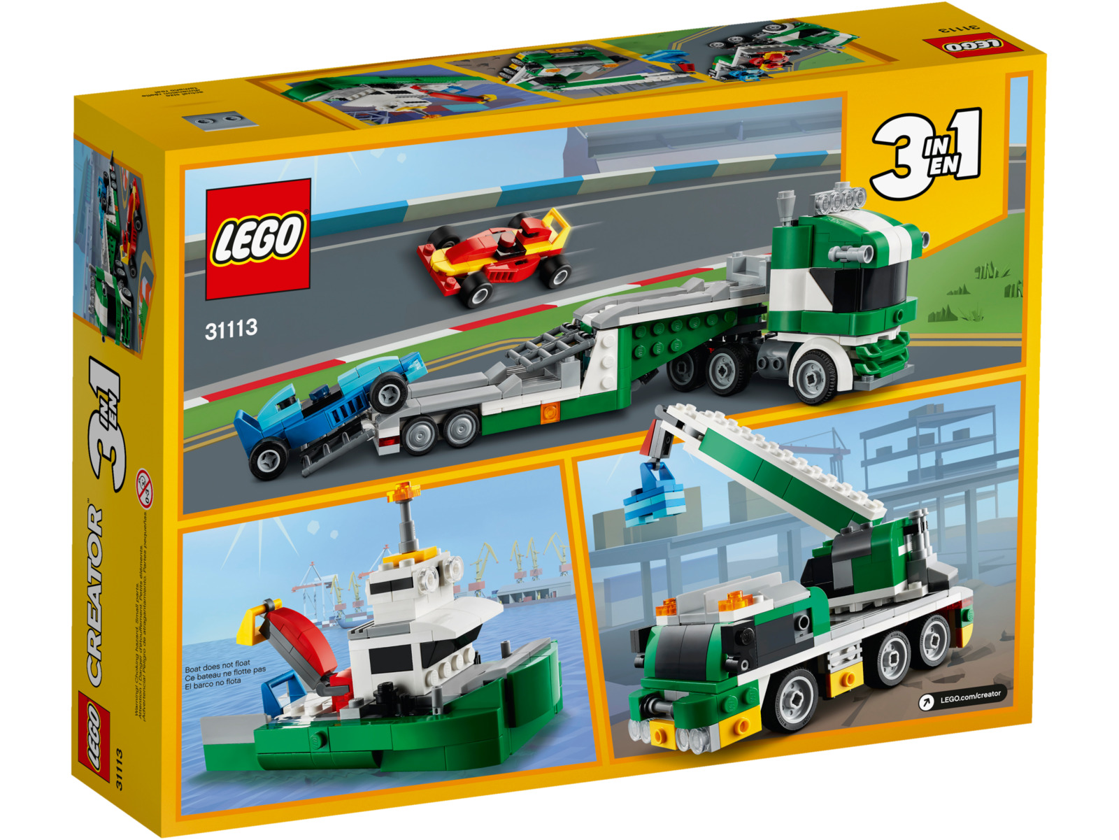 LEGO Creator Race Car Transporter Toy at Mighty Ape NZ