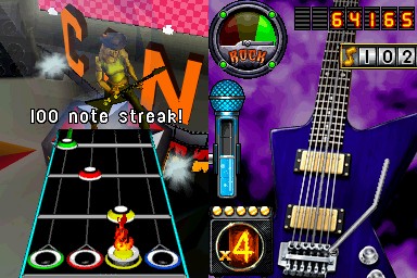 Guitar Hero: On Tour Decades Bundle (Game, Guitar grip) on DS