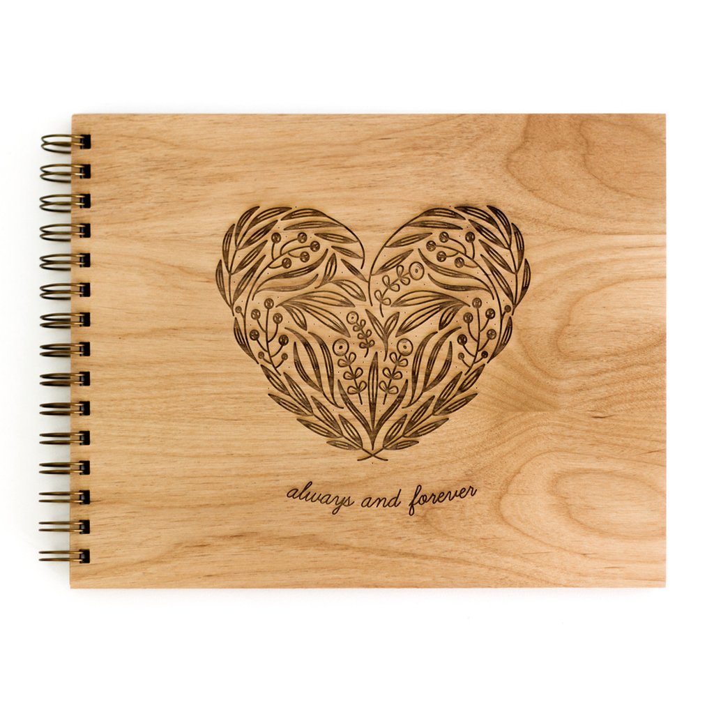 Cardtorial Wooden Guestbook - Always & Forever image