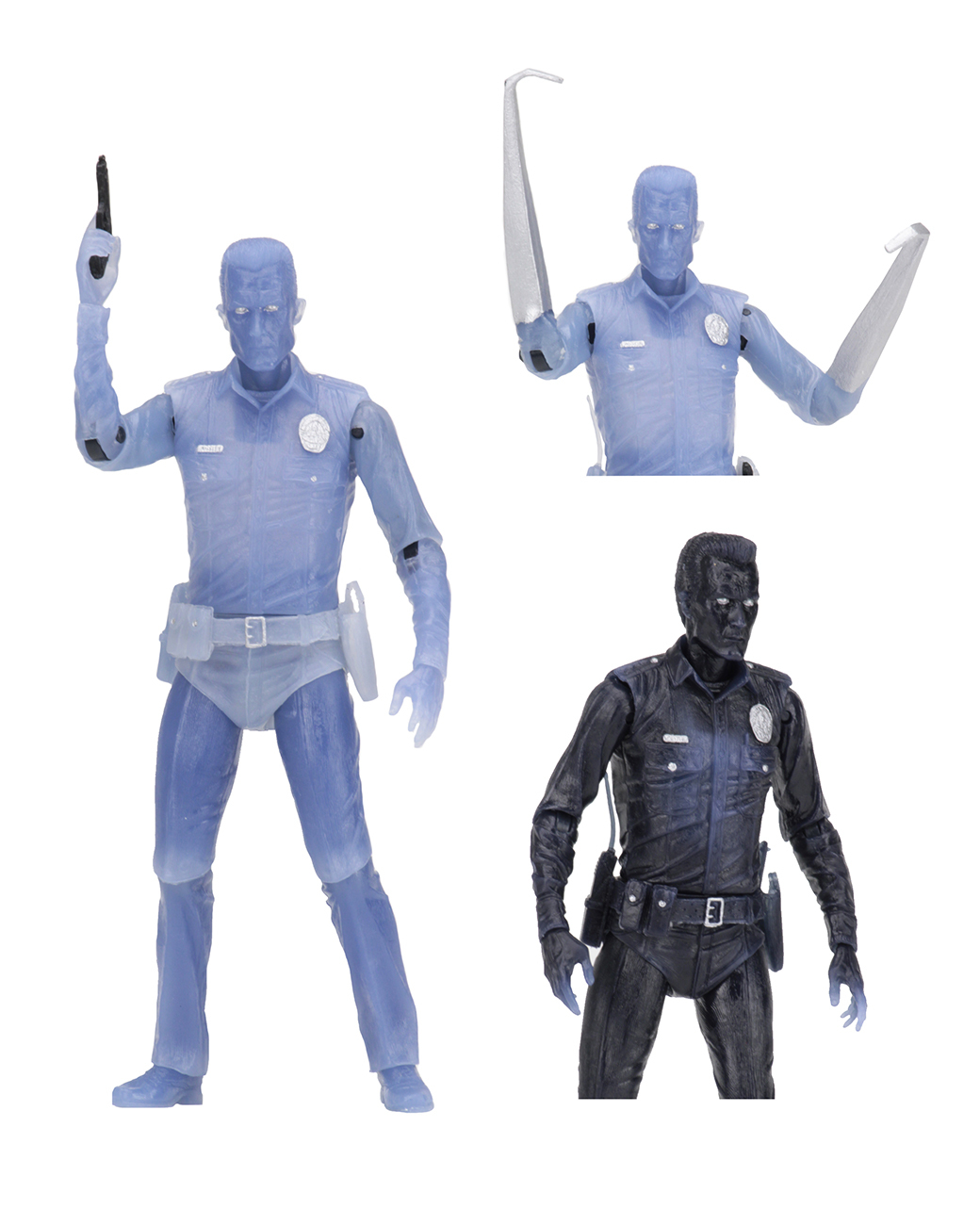 Terminator: White-Hot T-1000 - 7" Kenner Tribute Action Figure