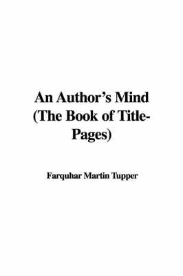 An Author's Mind (the Book of Title-Pages) image